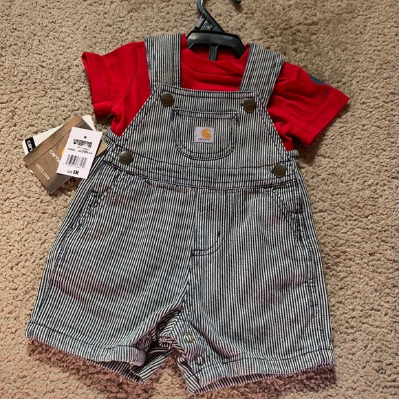 Carhartt Other - 🎉HOST PICK🎉NWT Carhartt Coverall Short Set 6 months
